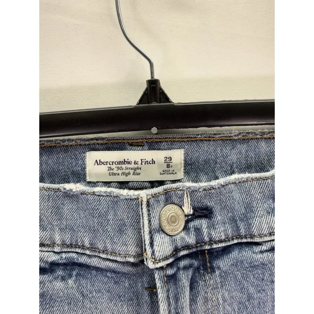 Abercrombie & Fitch- The Ankle Straight Ultra High Rise Women’s Jeans Size 29R - Picture 5 of 6